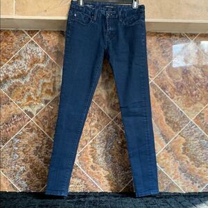 Women's Vigoss Studio Low RIse Skinny Dark Blue Jeans Size 26 x 31